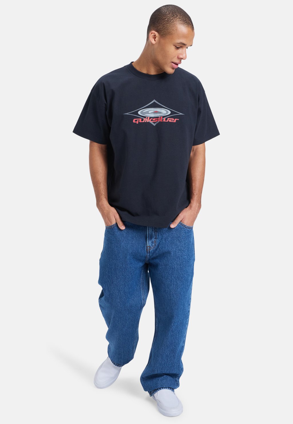 

Футболка с принтом ERA Quiksilver, черный