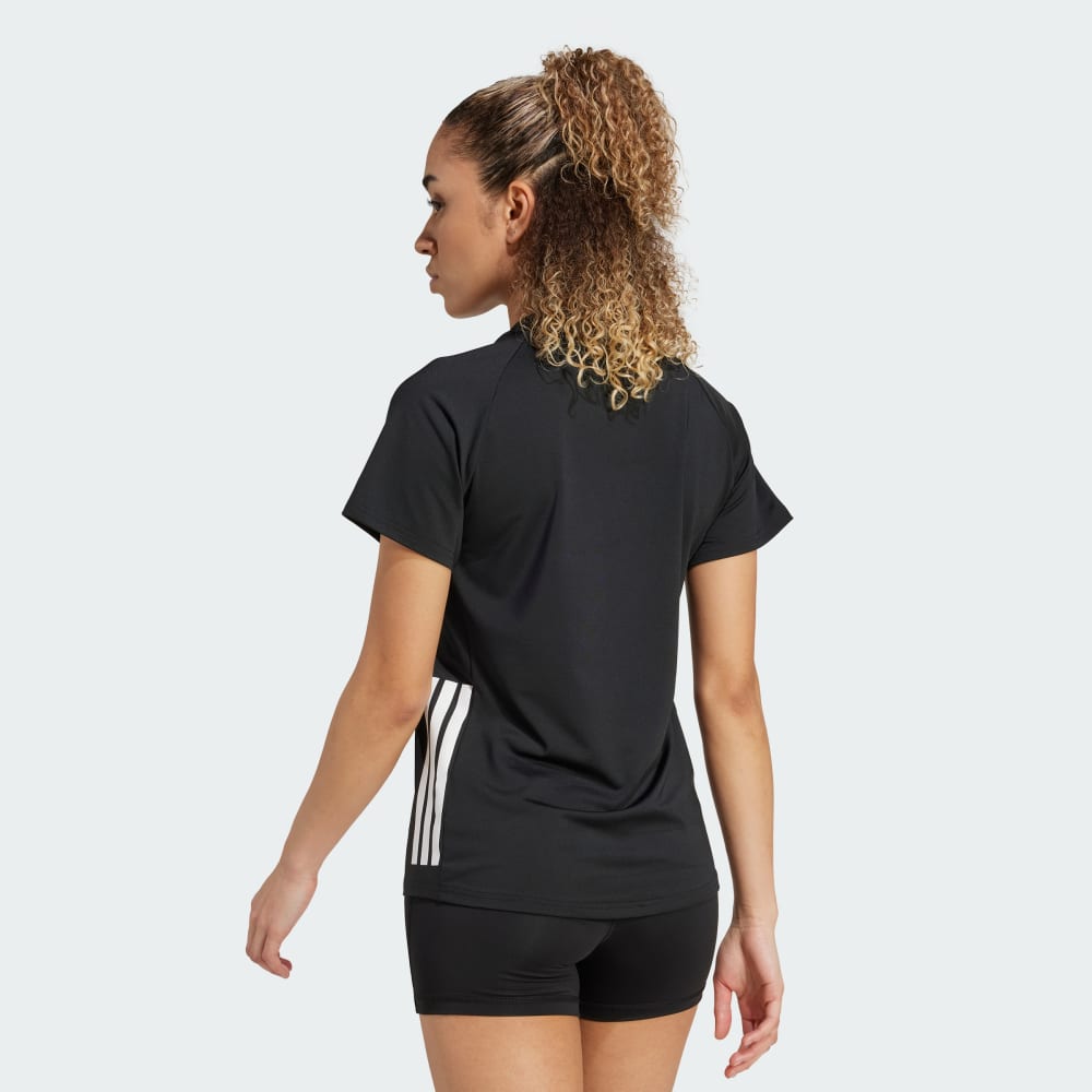 Джерси Adidas HILO Short Sleeve Volleyball Jersey, черный — фото 2