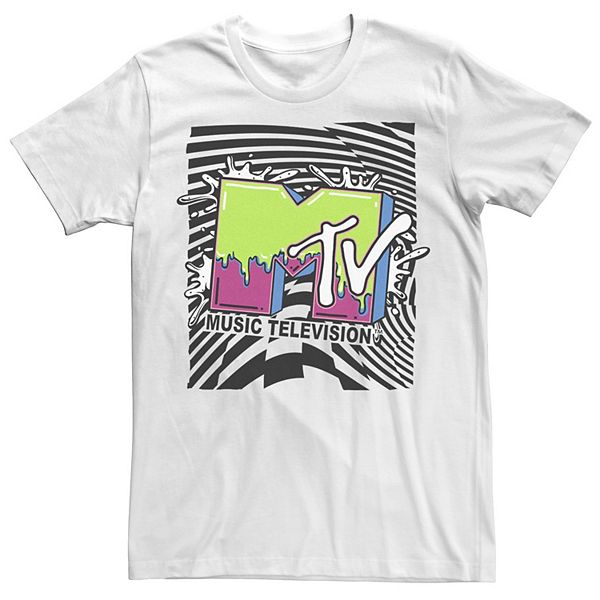 

Футболка Big & Tall MTV Splatter Striped Logo Licensed Character