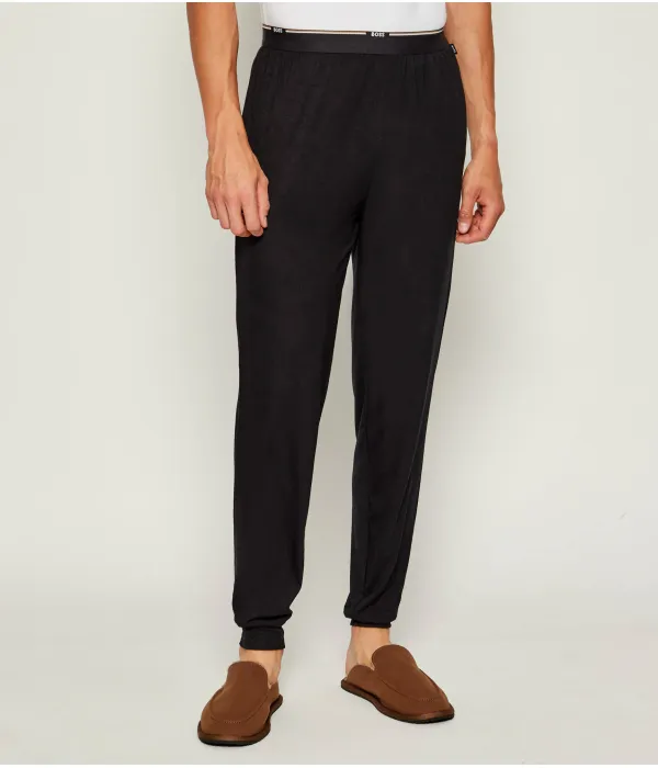 Длинный спортивный костюм из бамбука Regular fit Boss, черный — фото 4