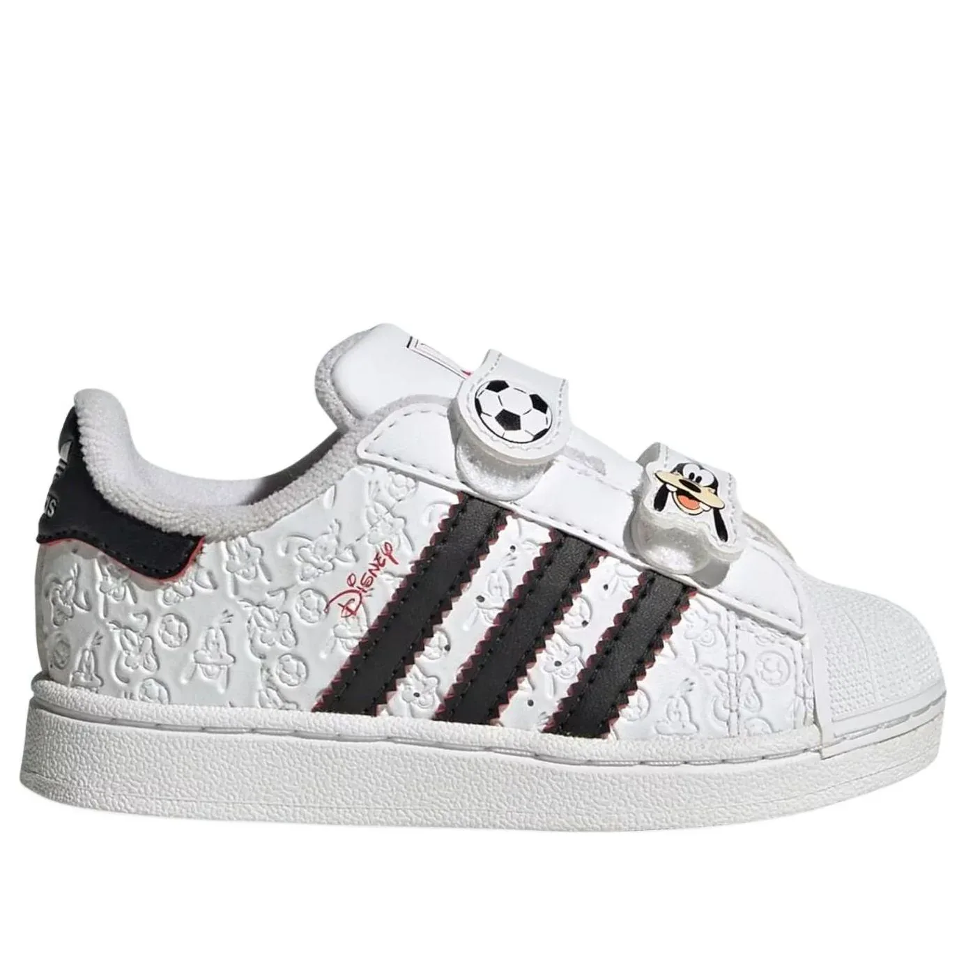 Кроссовки (TD) Adidas x Disney Superstar II Comfort Closure 'White Black Red' — фото 2