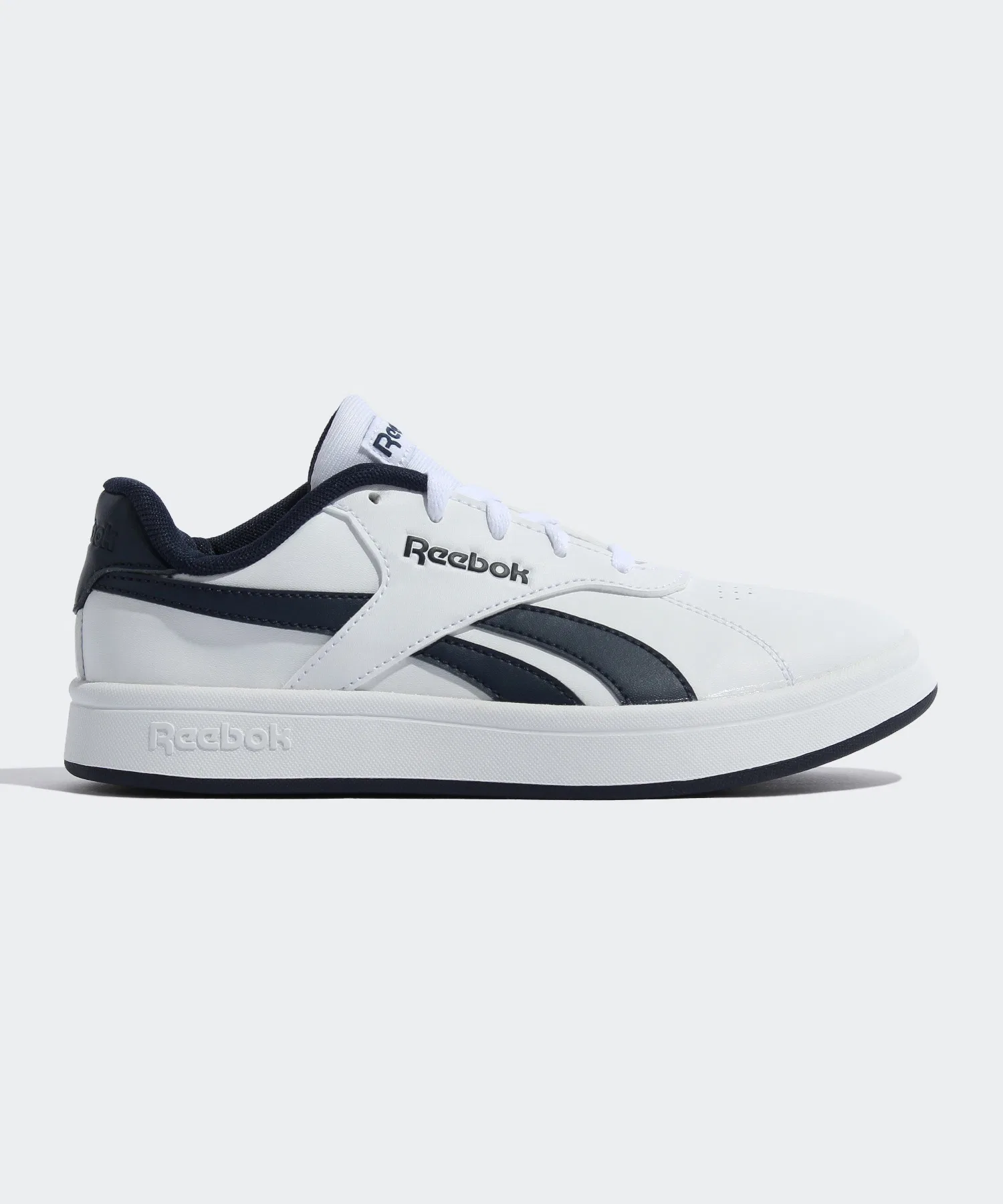 Детские кроссовки Reebok AM Court тёмно-синие с белым