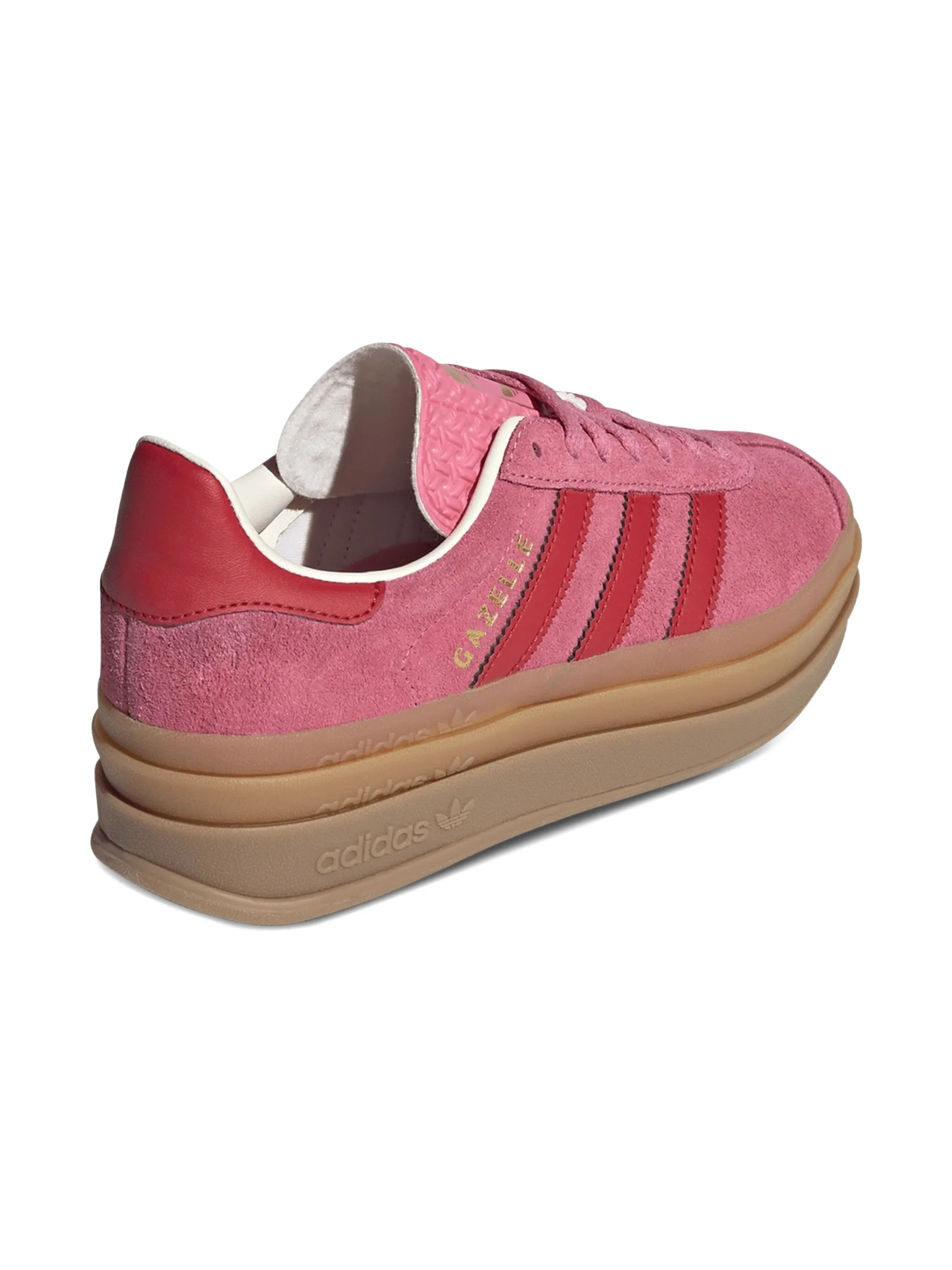 Кроссовки Gazelle Bold Pink/Red Adidas Kids, розовый — фото 2
