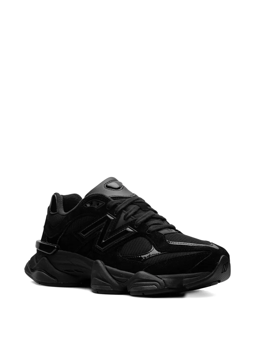 Кроссовки 9060 Triple Black Patent NEW BALANCE, черный — фото 2