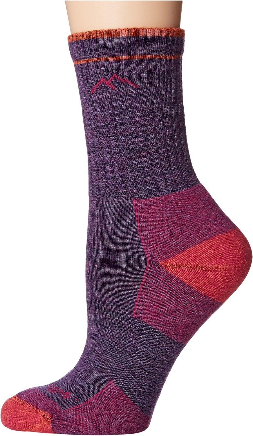 

Носки Micro Crew из мериносовой шерсти Darn Tough Vermont, цвет Plum Heather