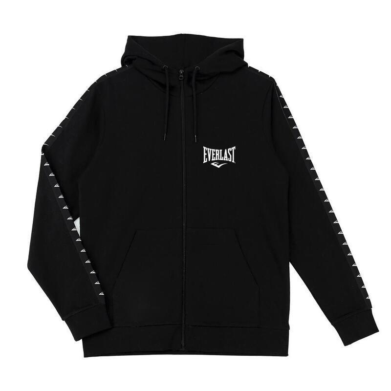 

EVERLAST Мужская толстовка с капюшоном и молнией с длинным рукавом, черная