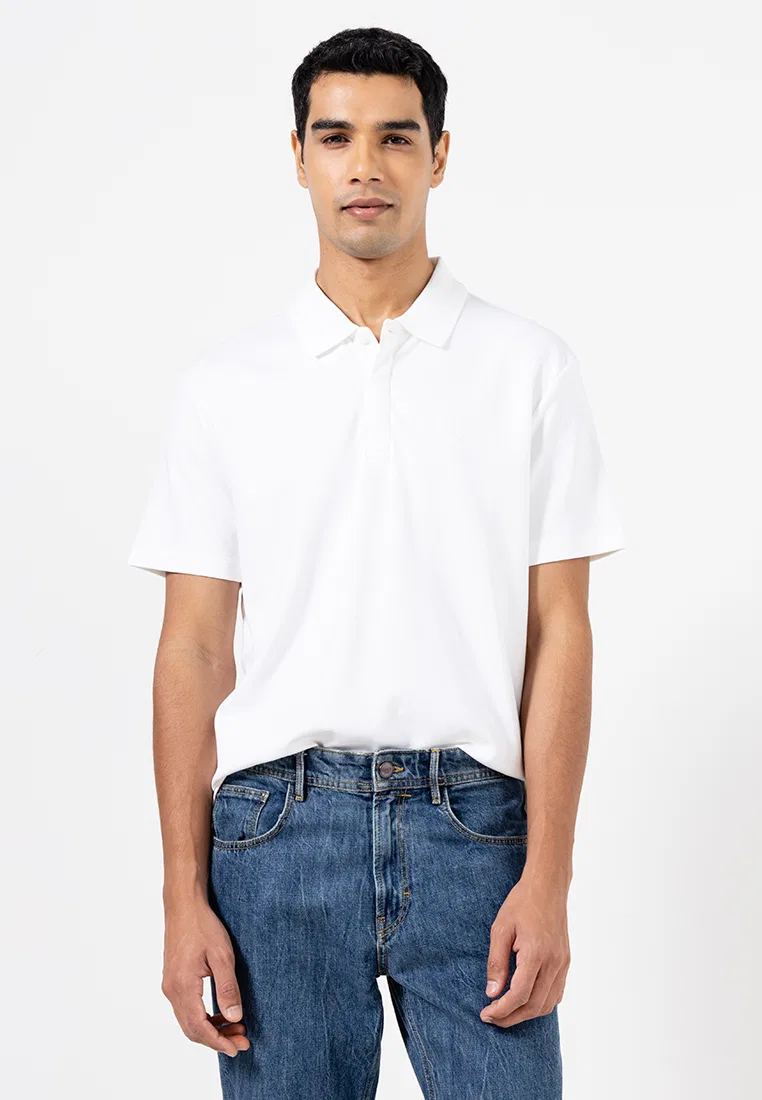 Поло Calvin Klein Jeans из хлопка, ярко-белый