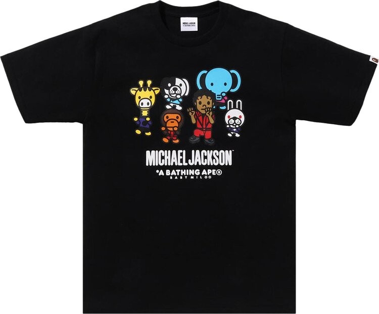 

Футболка BAPE x Michael Jackson Baby Milo 'Black', черный