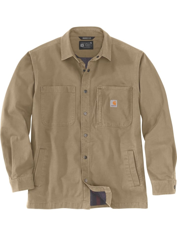 

Флисовая куртка Lined Snap Front 105532 CARHARTT , хаки