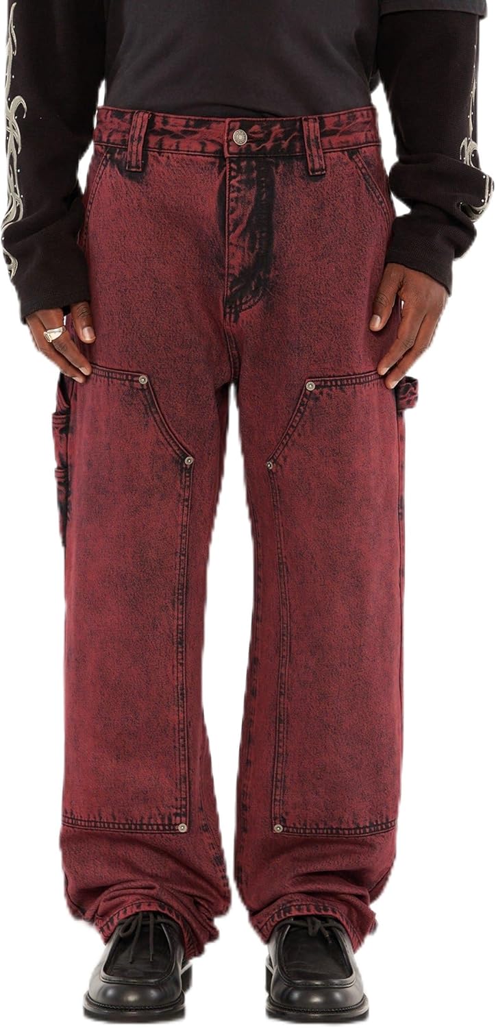 

GUESS Originals панельные рабочие джинсы, Go Tinted Acid Maroon Was