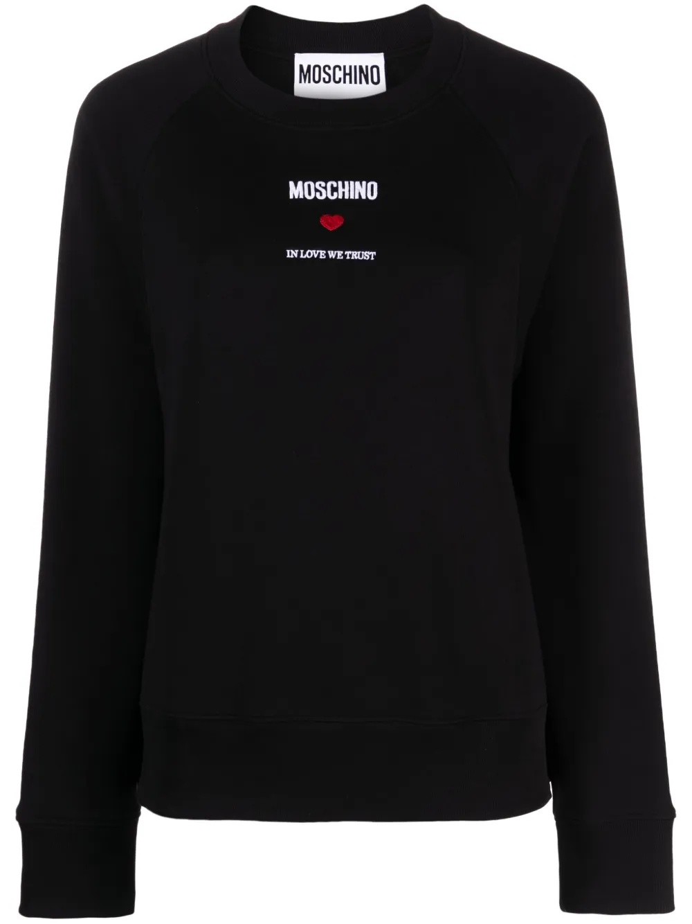 

Толстовка с вышитым логотипом Moschino, черный