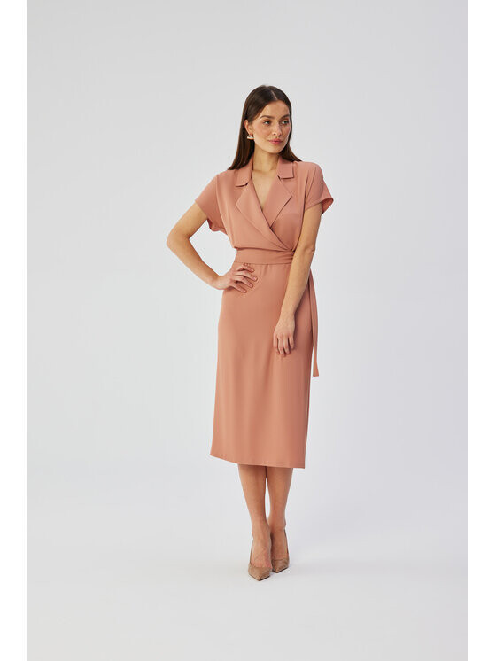 

Коктейльное платье удобного кроя Stylove, розовый