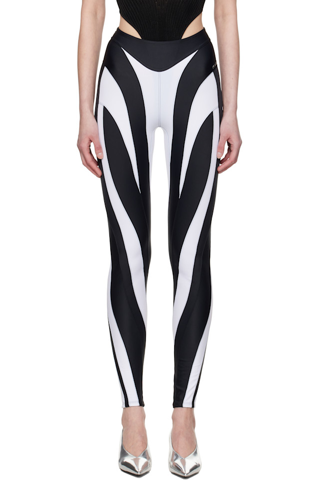 

Эко-спортивные леггинсы из лайкры Mugler, мультиколор