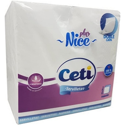 

Салфетки 2 слоя 30х30 белые Ceti