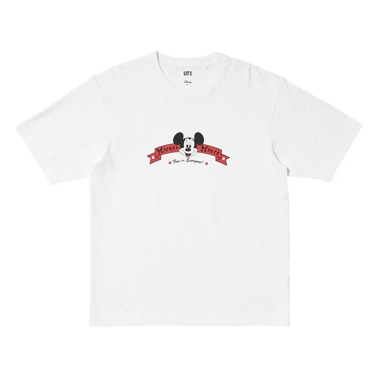 Футболка Disney MAGIC For ALL SS26 Unisex UNIQLO, белый