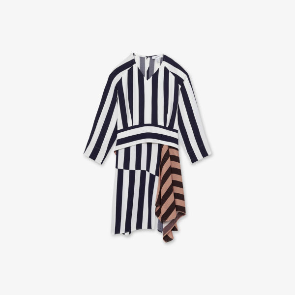 

Платье Nola с длинным рукавом в полоску, для детей 4-9 лет Reiss, мультиколор