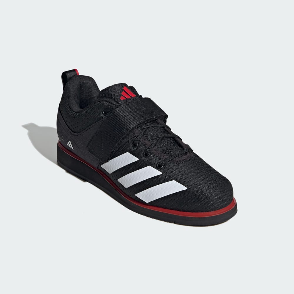 Кроссовки Adidas Powerlift 5 Weightlifting Shoes, цвет Core Black/Cloud White/Pure Ruby — фото 4