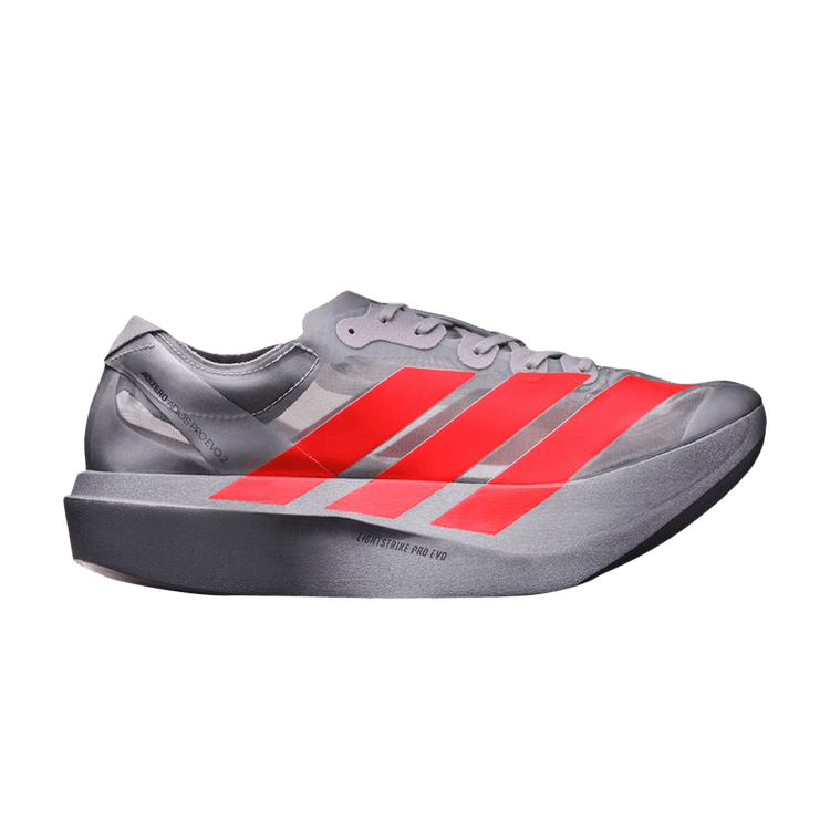 

Кроссовки Adizero Adios Pro Evo 2 'Silver Metallic Lucid Red', серебряный