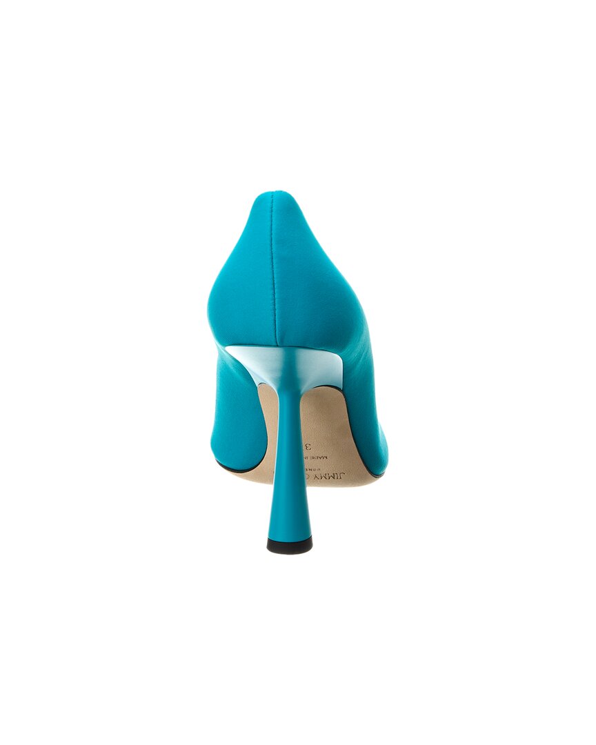 Туфли-лодочки Jimmy Choo Maryanne 100 из лайкры, синий — фото 3