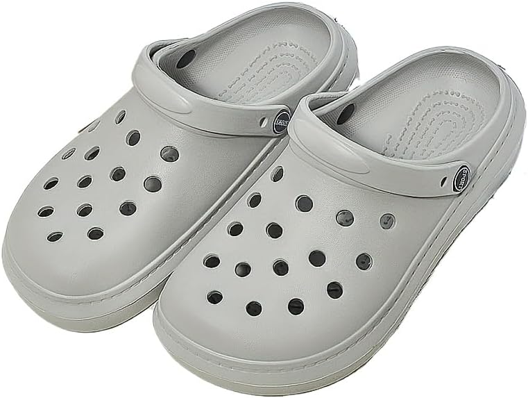 

Шлепанцы EVA - Летние пляжные туфли с противоскользящей подошвой - Прочные, водостойкие, с толстой подошвой, стильный повседневный дизайн для пар - Идеальны для активного отдыха на природе Clolinde, серый