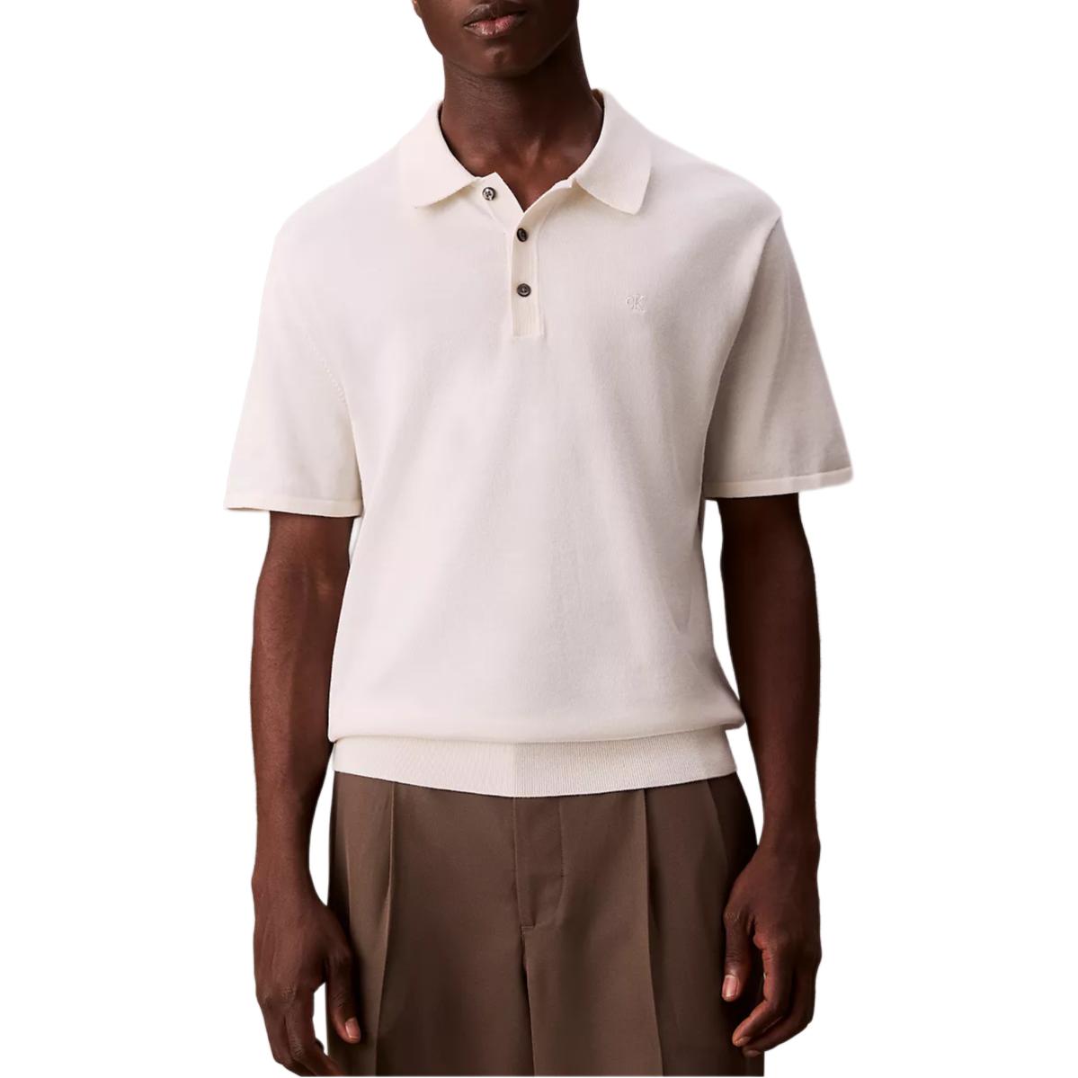 

Calvin Klein Белая поло для мужчин