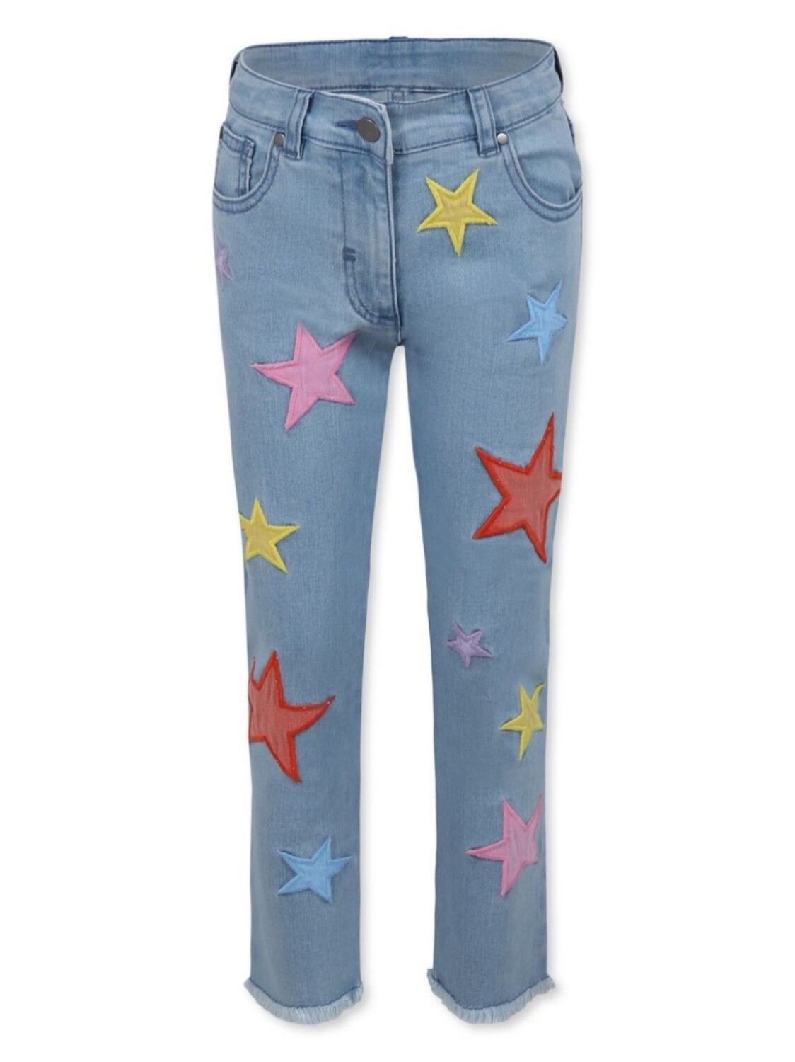 

Джинсы Stella McCartney Kids с нашивками в виде звезд, синий