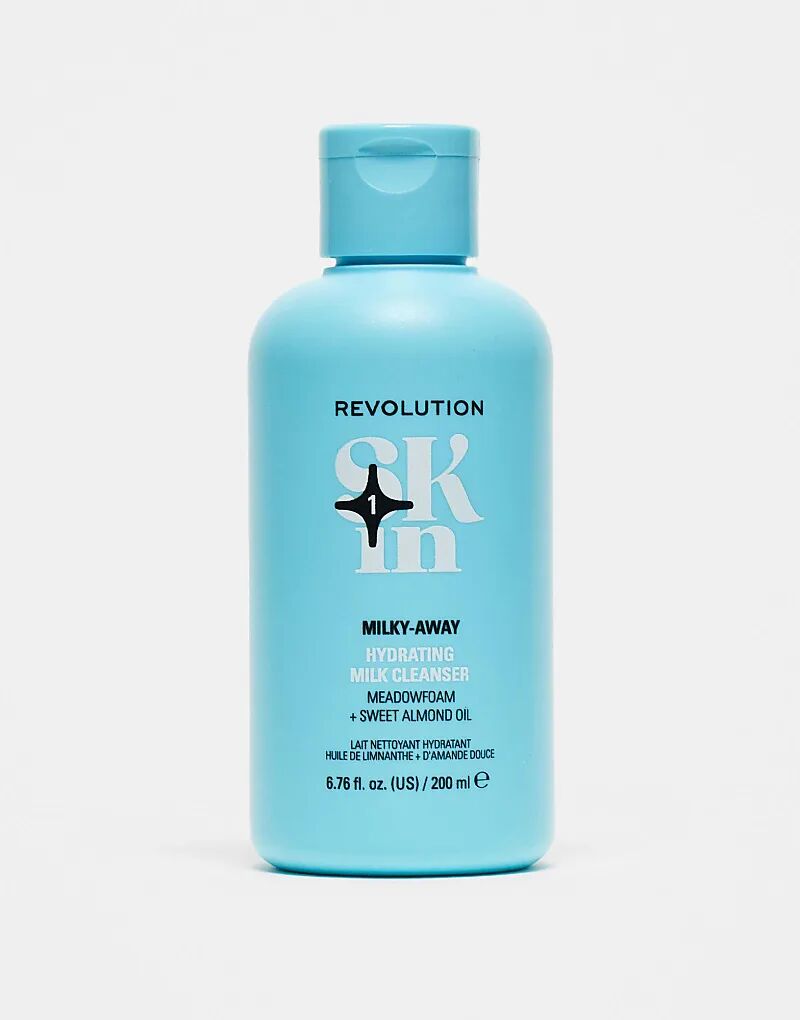 

Revolution Skin Milky-Away Увлажняющее очищающее молочко с маслом луговой пены и сладкого миндаля 200 мл Revolution Skincare