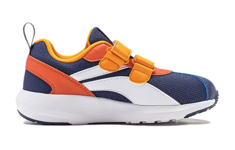 Кроссовки LINING YOUNG Sports Life Collection Kids Lifestyle Shoes Kids Low-top Deep Violet Blue/standard White/sub-orange, оранжевый — фото 2