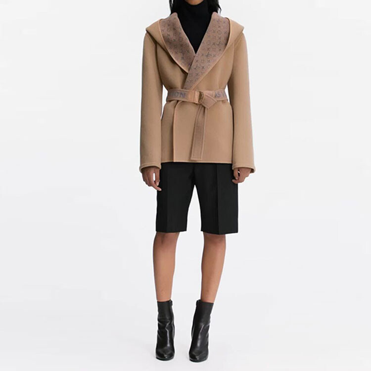 Новые квартальные продукты LV Coat Women's Pinkish-brown Louis Vuitton — фото 3