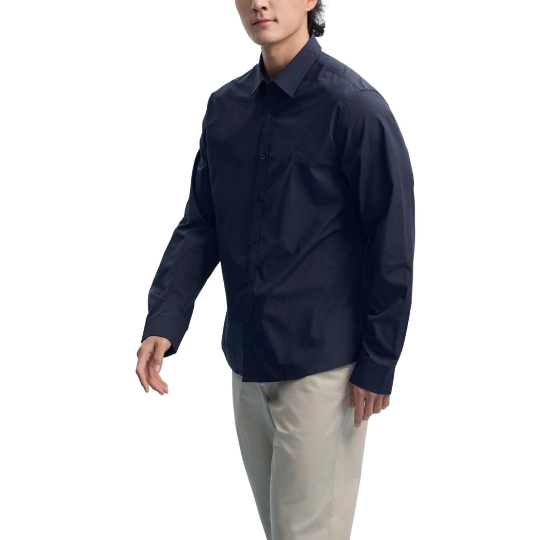 

Мужская рубашка с отворотом, умеренной длины Nautica, темно-синий