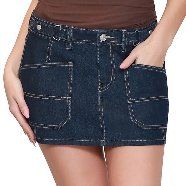 

Джинсовая юбка с накладными карманами Madden Girl