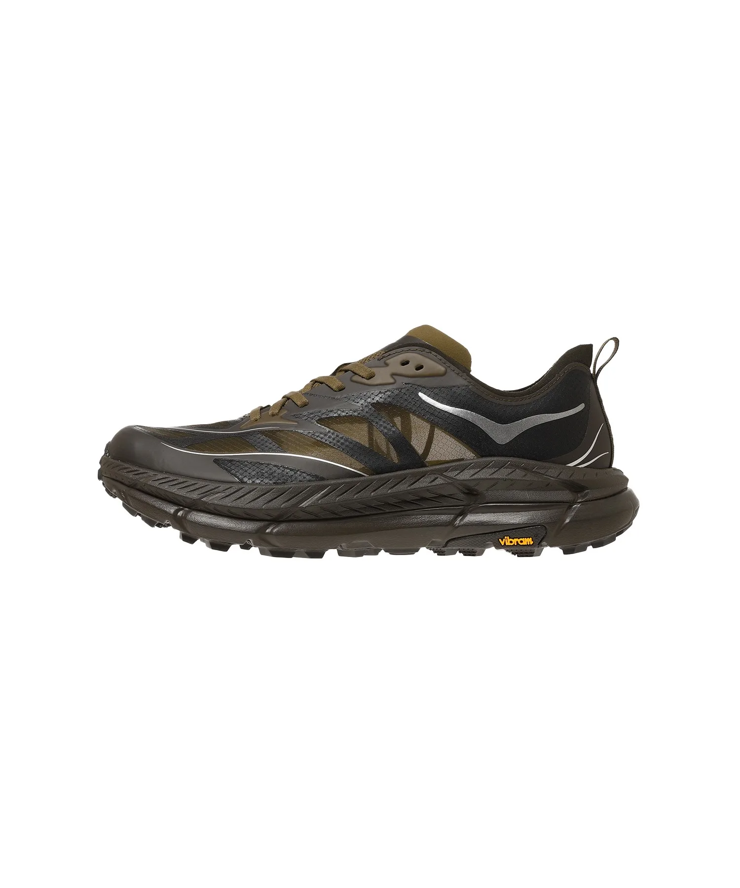 Мужские кроссовки для трейла с прозрачным верхом U MAFATE SPEED 4 LITE HOKA коричневые — фото 3
