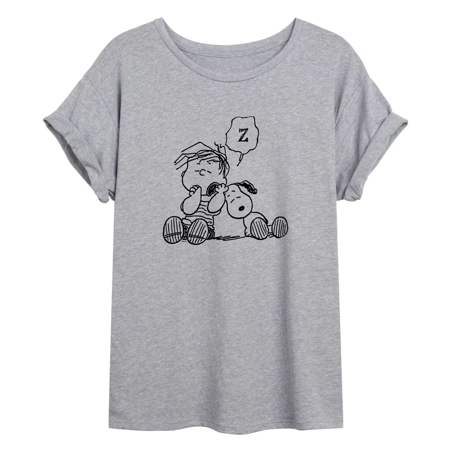 

Струящаяся футболка Juniors' Peanuts Linus Snooze Licensed Character