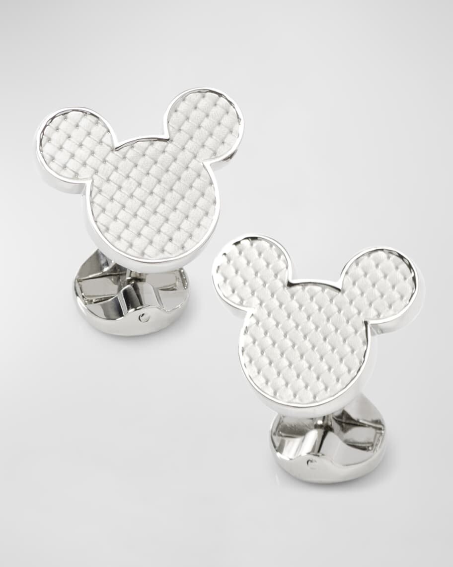 

Мужские запонки Disney Mickey Mouse с плетением в виде корзины Cufflinks Inc.