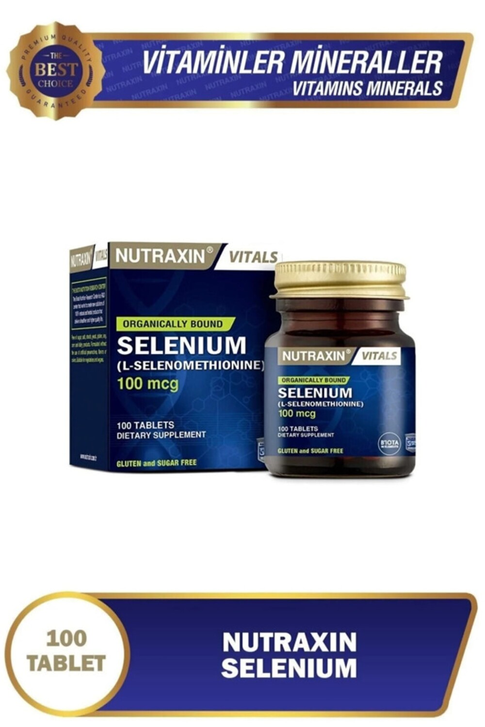 

Nutraxin Селен 100 мкг 100 таблеток — добавка селена