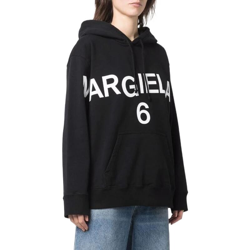 Толстовка женская черная Mm6 Maison Margiela — фото 4