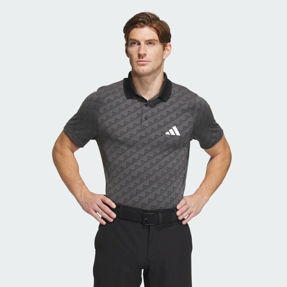

Поло Adidas HEAT.RDY BOS jacquard polo, цвет Gray Six