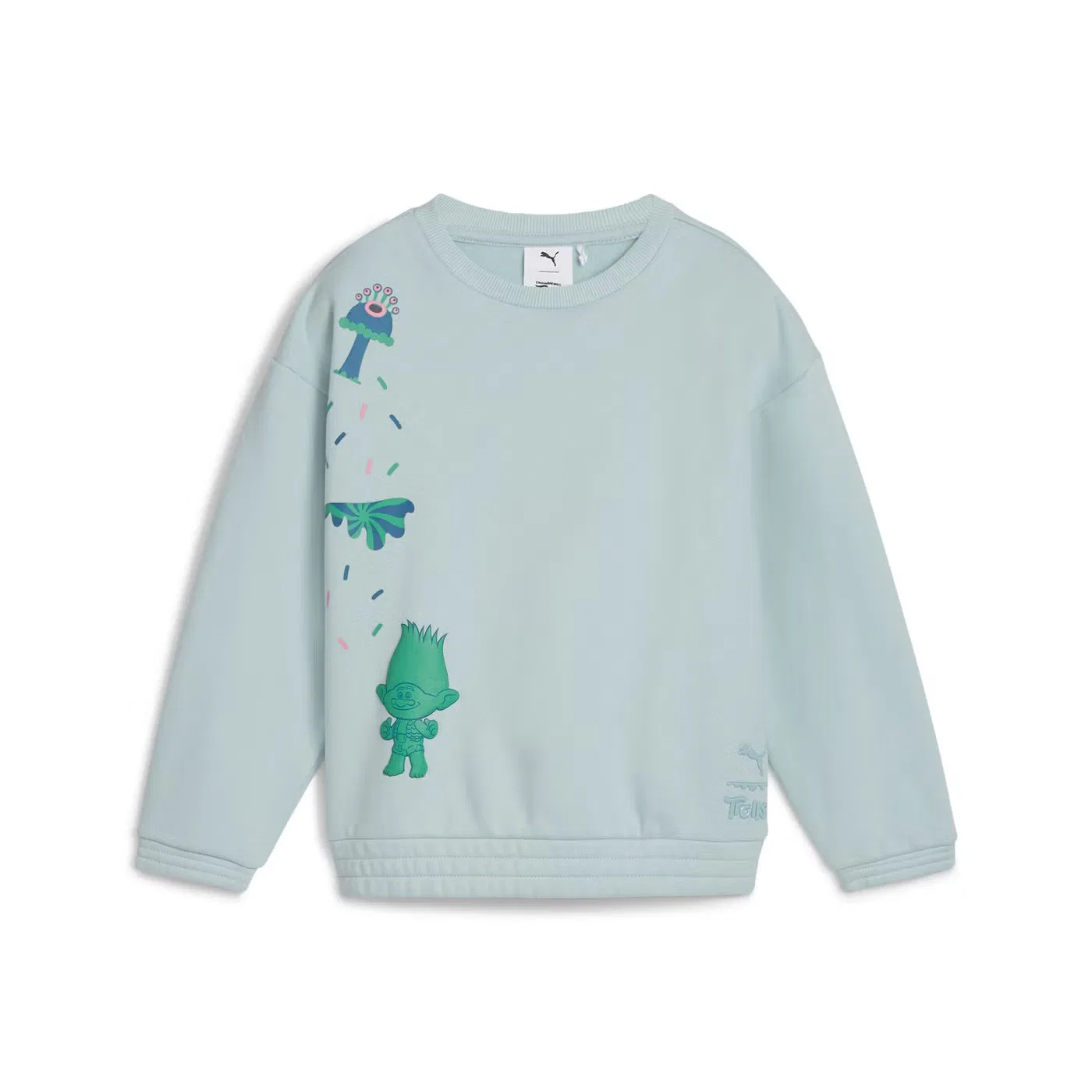 Свитшот с принтом Trolls X Trolls Graphic Crew Puma, мятный — фото 4