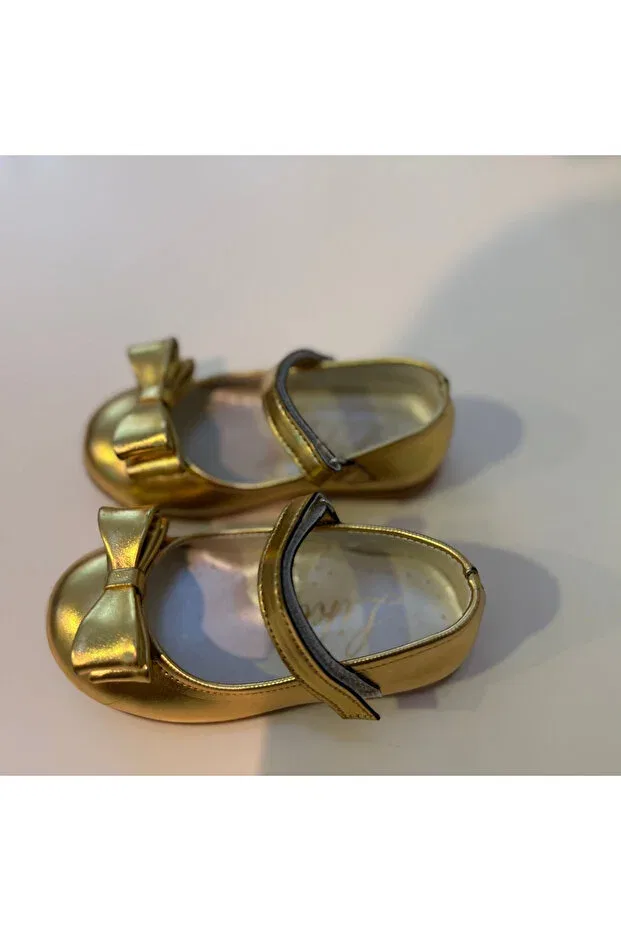 Детские балетки для девочек с ортопедической стелькой Lika, Gold Gold Dore — фото 3