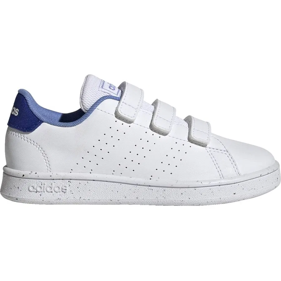 Детские спортивные кроссовки с липучками Advantage Lifestyle Court Hook-and-Loop adidas, Белый — фото 2