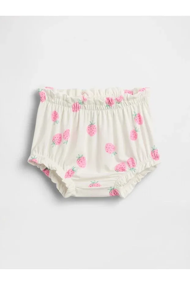 Детские шорты для девочек с принтом Gap, Cream-000