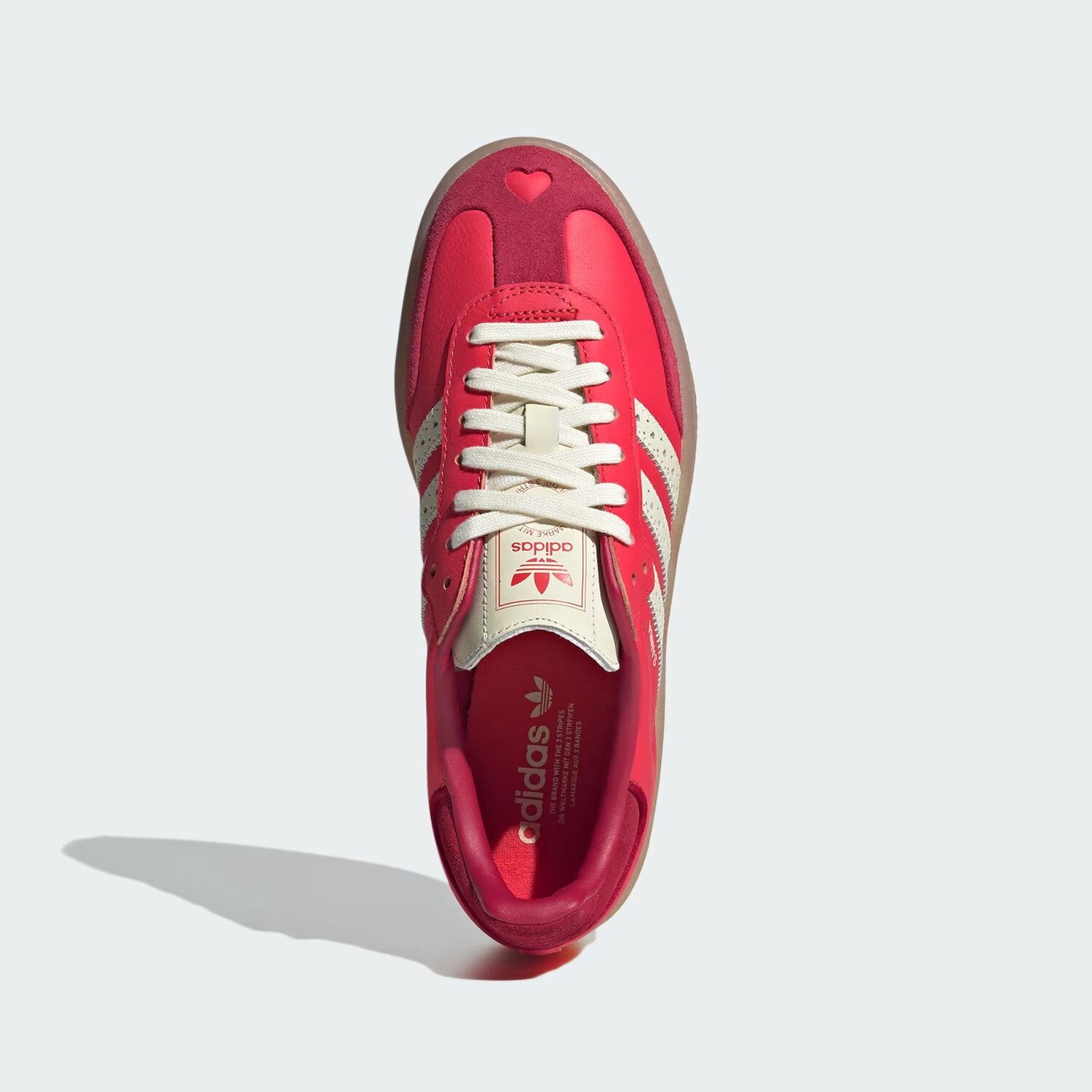 Кроссовки женские Adidas Sambae 'Valentine's Day 2025', красный — фото 2