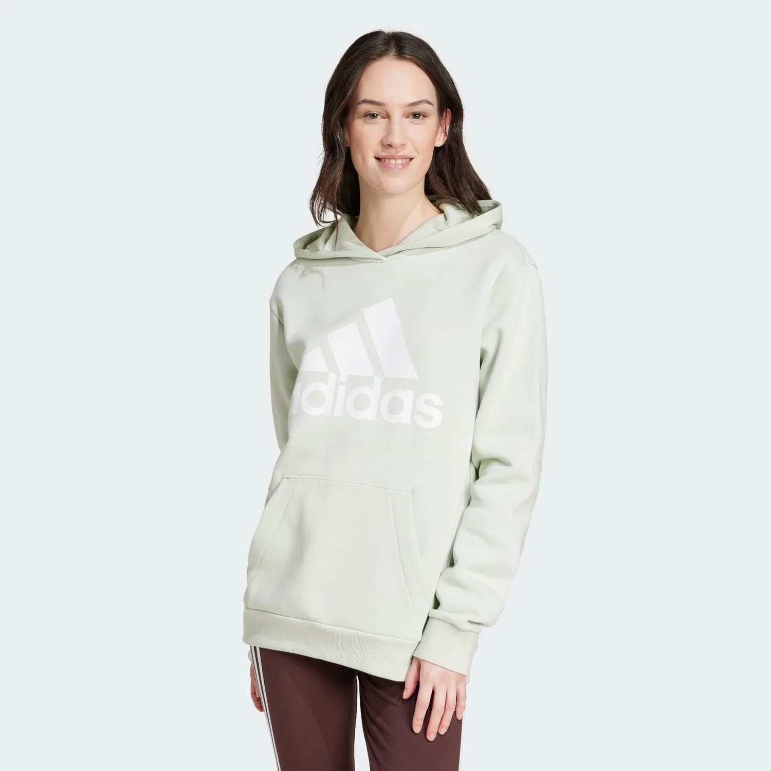Женское худи свободного кроя Essentials Logo Boyfriend Adidas, Grun