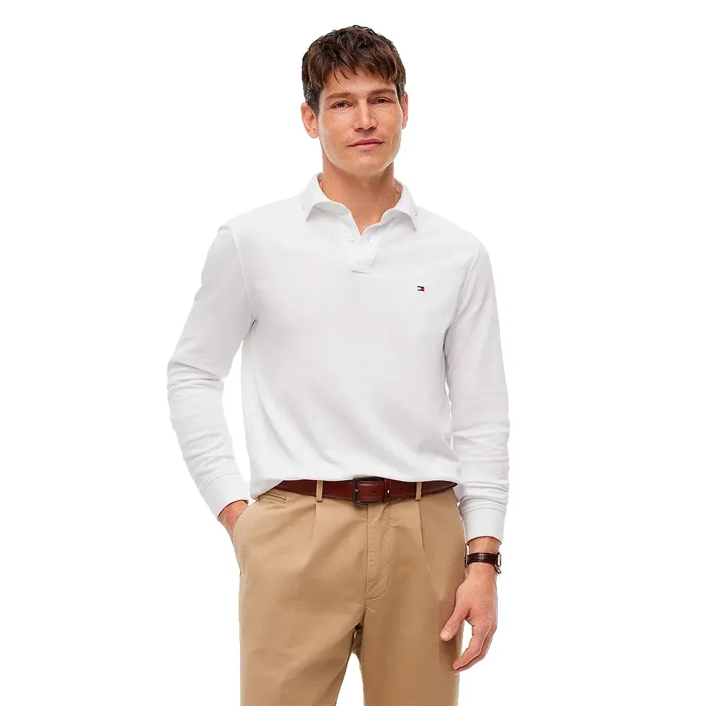 Мужской лонгслив-поло Regular Fit 1985 Tommy hilfiger, White