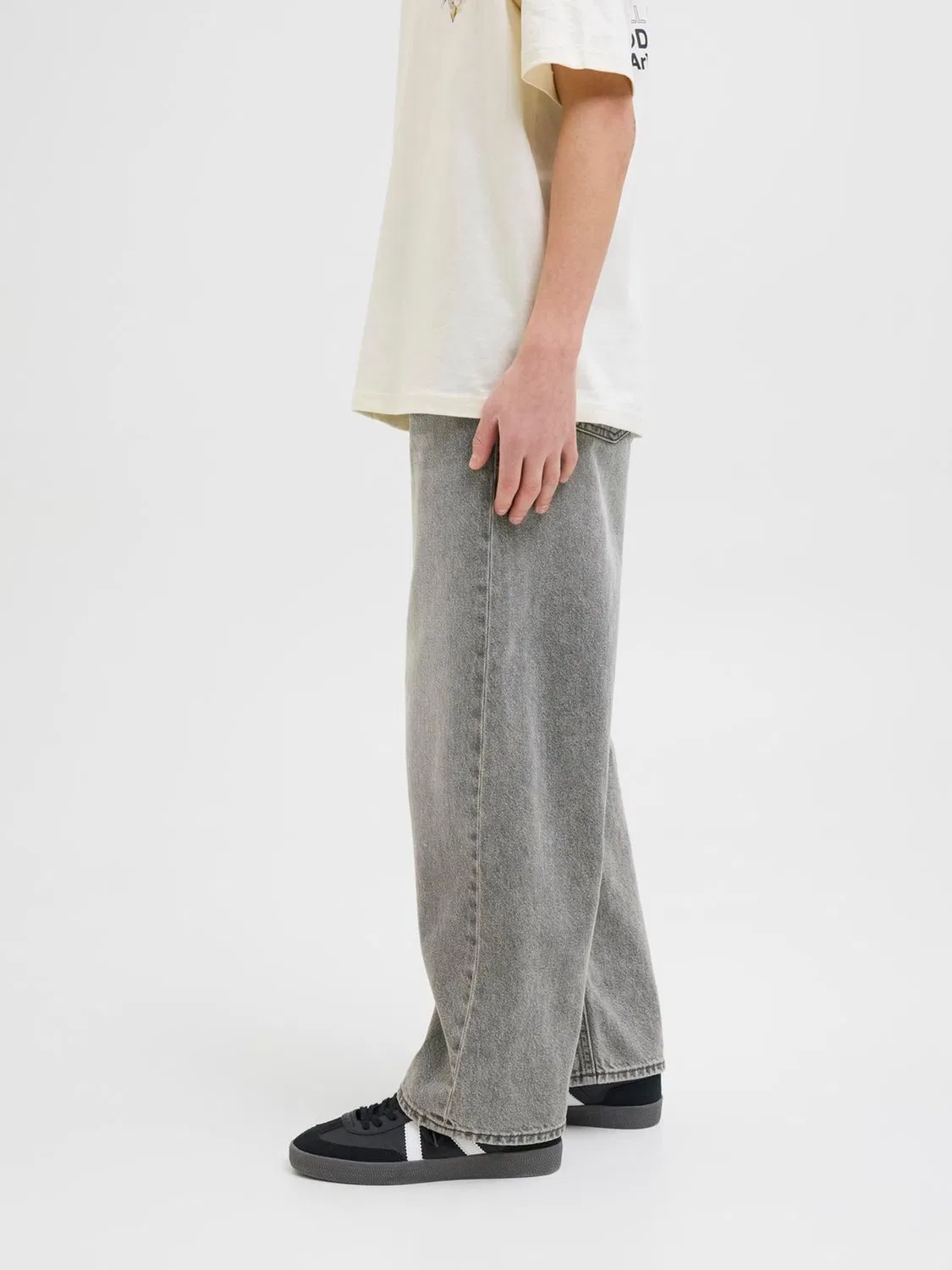 Джинсы свободного кроя Ron, JACK & JONES Junior, серый — фото 2
