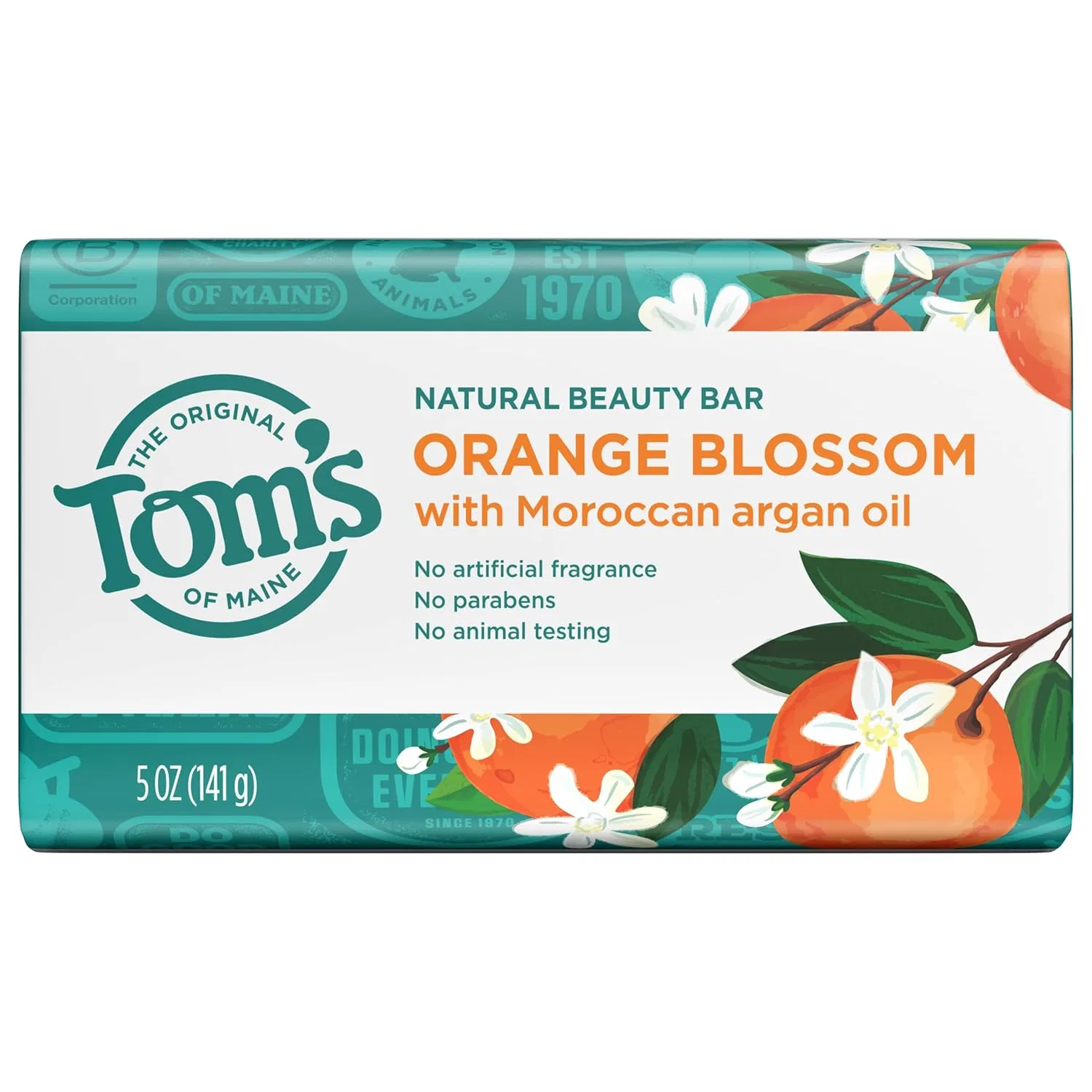 Мыло Solid Soap Bar Orange Blossom, Tom's of Maine, 5 oz