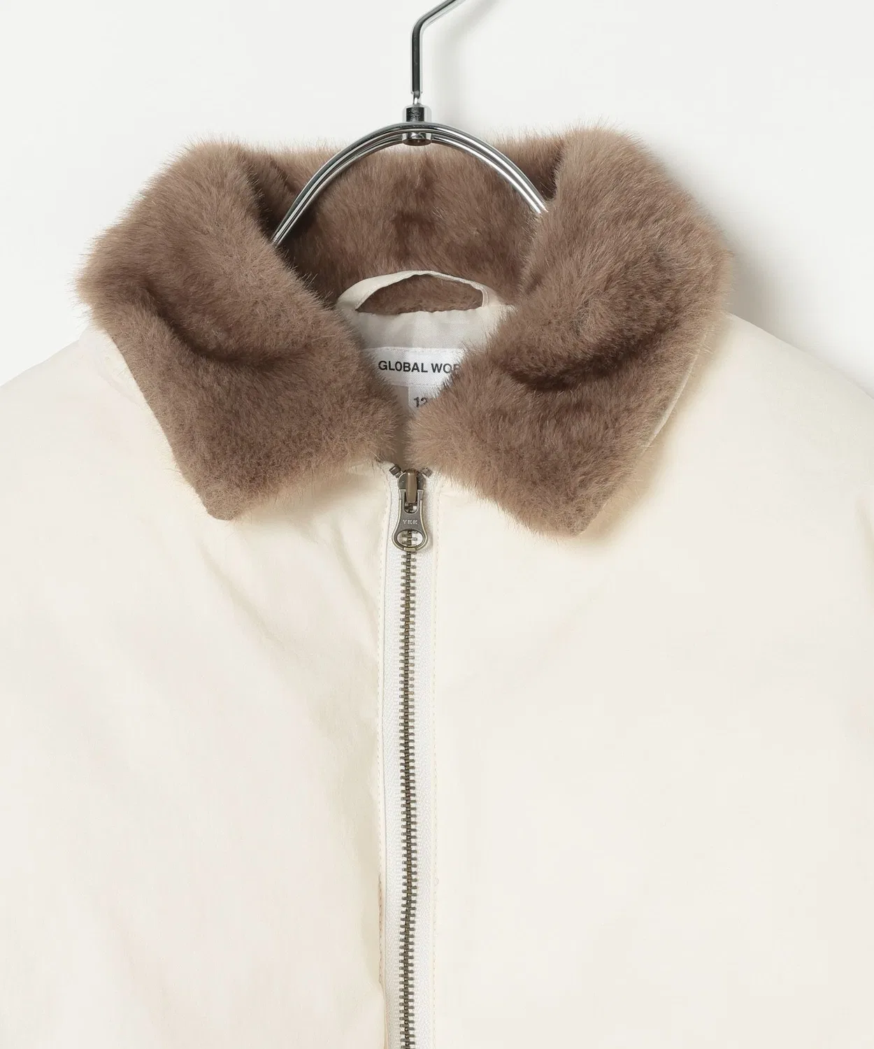 Детский утепленный бомбер с меховым воротником Light Warm GLOBAL WORK, Khaki — фото 4