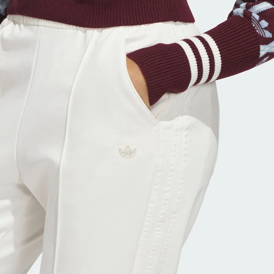 Спортивные брюки ADIDAS PERFORMANCE Boot cut, цвет «слоновая кость» — фото 3
