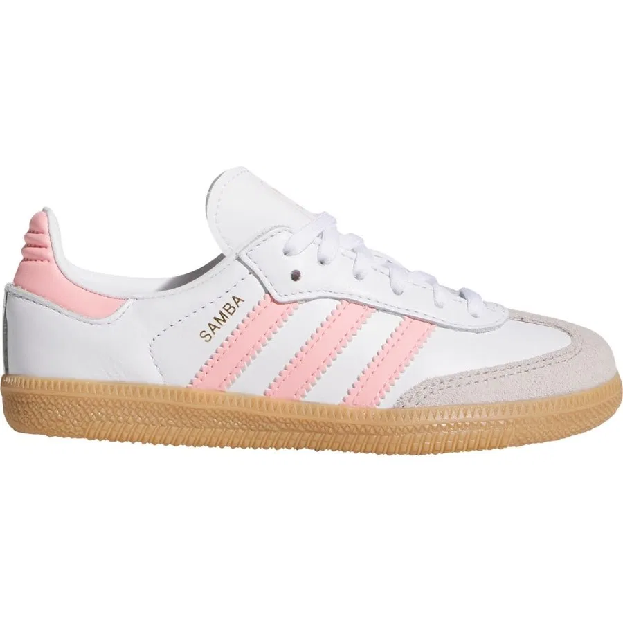 Кроссовки с дерматиновым верхом adidas Originals Samba Og, Бело-розовый