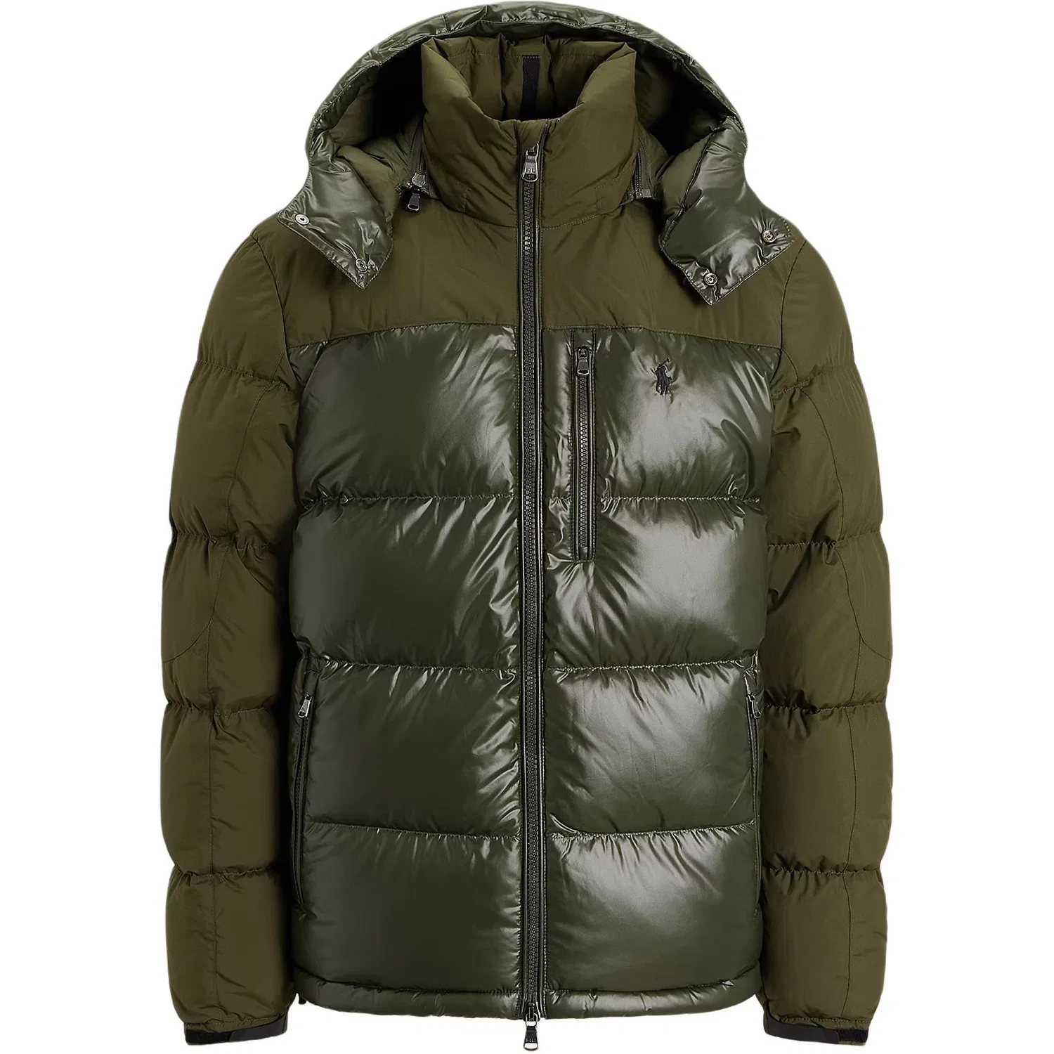 Мужская куртка пуховик с капюшоном и молнией Polo Ralph Lauren